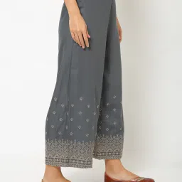 avaasa mix n' match Palazzos with Embroidered Hems image 2