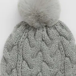 gap kids Girls Cable-Knit Beanie with Pom-Pom image 2