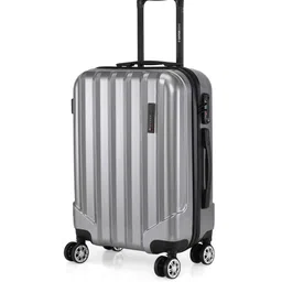 swiss brand Striped Trolley Bag with TSA Number Lock image 2