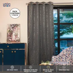 urban space Printed Pure Blackout Curtains- 9ft x 4ft image 2