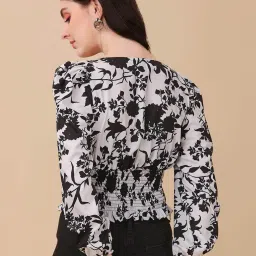 sheetal associates Floral Print Square-Neck Top image 2