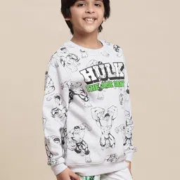 kidsville Boys Hulk Printed Regular Fit Sweatshirt image 2