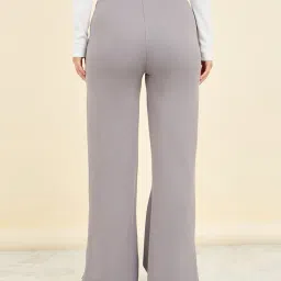 styli Women Flared Joggers with Elasticated Drawstring Waist image 2