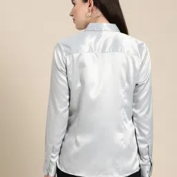 hancock Women Regular Fit Shirt with Spread Collar image 2
