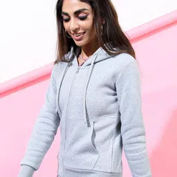 ketch Heathered Zip-Front Hoodie image 2