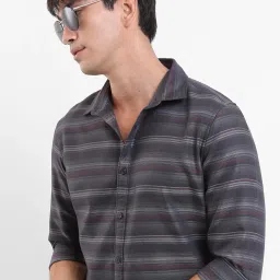 ketch Men Striped Slim Fit Shirt image 2