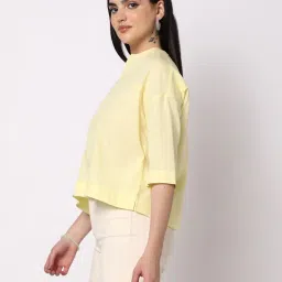 fyre rose Notch Neck Top With Three-Quarter Sleeves image 2