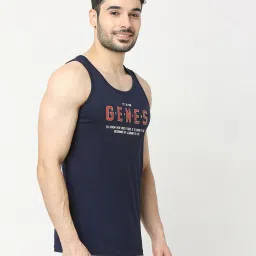 underjeans Men Typographic Print Round-Neck Vest image 2