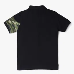 lee cooper Boys Camouflage Print Regular Fit Polo T-Shirt image 2