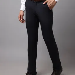 cantabil Flat-Front Trousers with Insert Pockets image 2