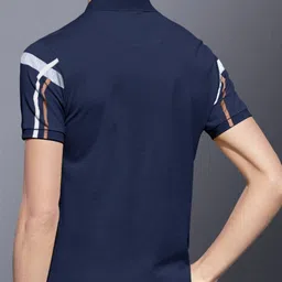 noble monk Men Checked Lounge Polo T-Shirt image 2