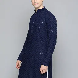jompers Men Embellished Regular Fit Kurta image 2