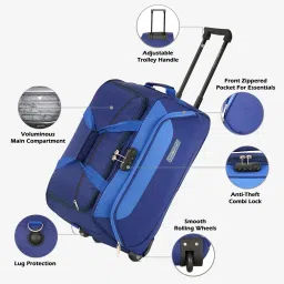 lavie sport Soft Body Trolley with Anti-Theft Zipper image 4