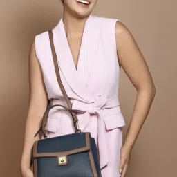 accessorize london Women Satchel with Detachable Strap image 2