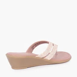 hi-attitude Women Reptilian Pattern Strappy Wedges image 2