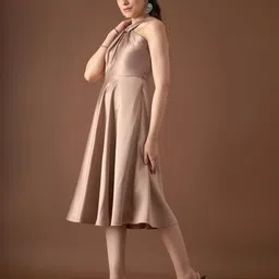 mabish by sonal jain Women Criss-Cross Neck Fit & Flare Dress image 2