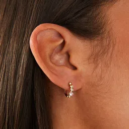 accessorize london Women Set of 6 Metal Stud Earrings image 2