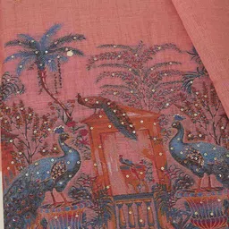 soch Women Printed Unstitched Dress Material image 2
