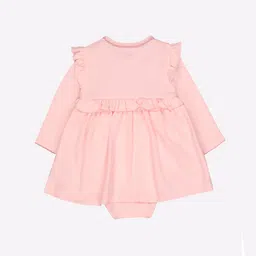 mothercare Cotton Romper Dress with Ruffles image 2