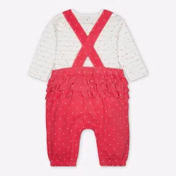 mothercare Polka-Dot Dungarees with Bodysuit image 2