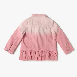 playday Girls Ombre-Dyed Regular Fit Denim Jacket image 2