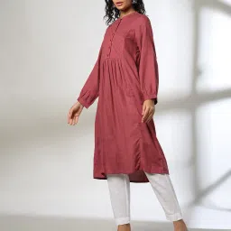 fusion Women Quilted Flared Kurta image 2
