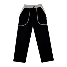 indiweaves Boys Solid Straight Track Pants image 2