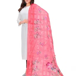 pallu ethnic Digital Print Brasso Dupatta image 2