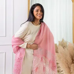 rhe-ana Embellished Stole with Tassels image 2