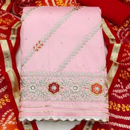 nyrika Embroidered Unstitched Dress Material image 2