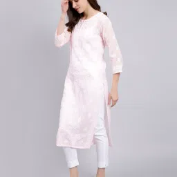 sevachikan Women Embroidered Straight Kurta image 2