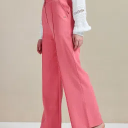 u.s. polo assn. Women Pleated Straight Fit Trousers image 2