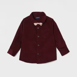 juniors by lifestyle Boys Ribbed Spread-Collar Shirt with Bow image 1