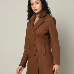 fort collins Women Regular Fit Double-Breasted Long Coat image 2