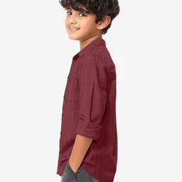 stud apparels Boy Regular Fit Striped Shirt image 2