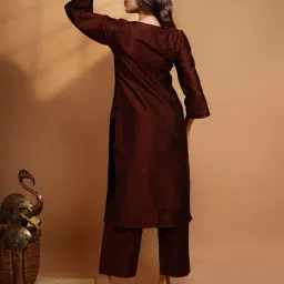 the velsy Women Straight Kurta Set image 2