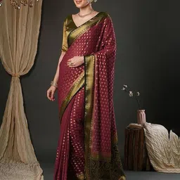 ri-wah Women Georgette Traditional Saree image 2