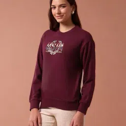 u.s. polo assn. Women Brand Print Regular Fit Sweatshirt image 2