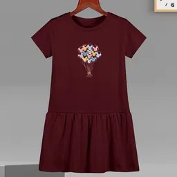 hellcat Pack of 2 Floral Print A-Line Dress image 2