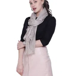 swi stylish Women Ethnic Checks Stole image 2