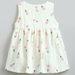 hopscotch Girls Floral Print Fit and Flare Dress image 2