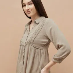 fame forever by lifestyle Women Embroidered Regular Fit Tunic Top image 2