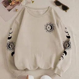 buda jeans co Women Graphic Print Regular Fit Sweatshirt image 2