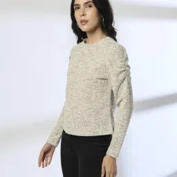 fig Women Heathered Relaxed Fit Sweatshirt image 2