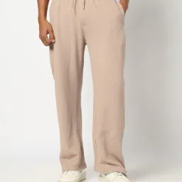 yousta Men Flat-Knit Relaxed Fit Track Pants image 2