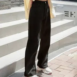 kotty Women Cotton Wide Jeans image 2