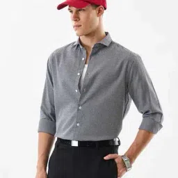 snitch Men Checked Regular Fit Shirt with Spread Collar image 2