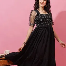 honky tonky Women Fit and Flare Dress image 2