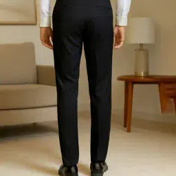 buda jeans co Men Slim Fit Flat-Front Trousers image 2