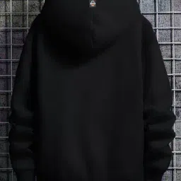 buda jeans co Men Typographic Print Hoodie with Full Sleeves image 2